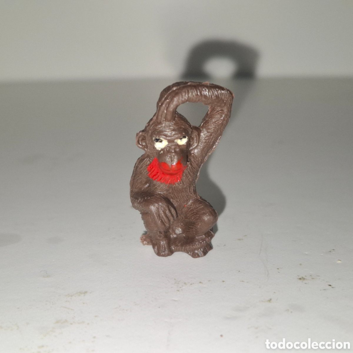 Figuras de goma y PVC: MONO CHIMPANC&Eacute; FIGURA DE PLASTICO A&Ntilde;OS 60 Y 70 COMANSI