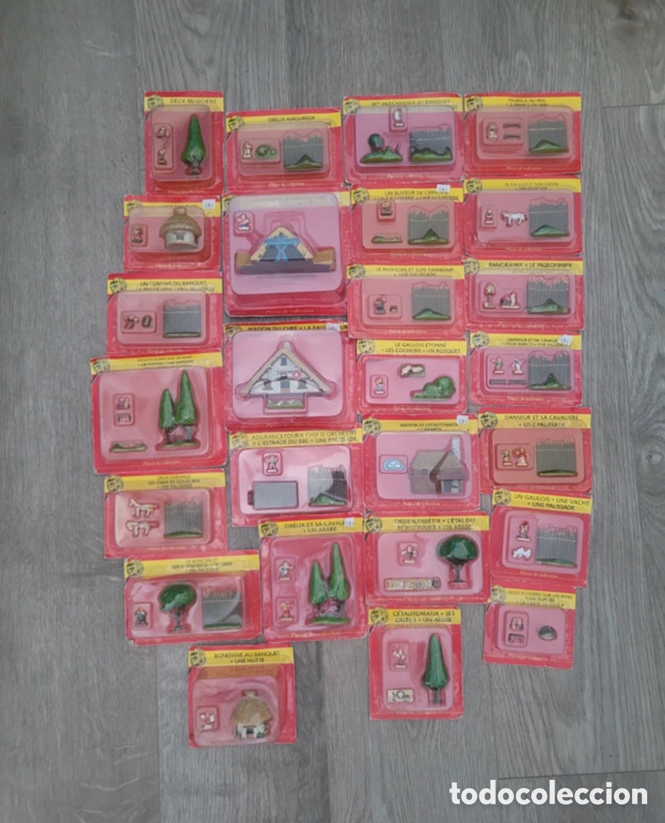 Figuras de goma y PVC: Colecci&oacute;n Ast&eacute;rix &ndash; Le Village Gaulois &ndash; Atlas/Plastoy 2004 &ndash; 25 piezas originales precintadas
