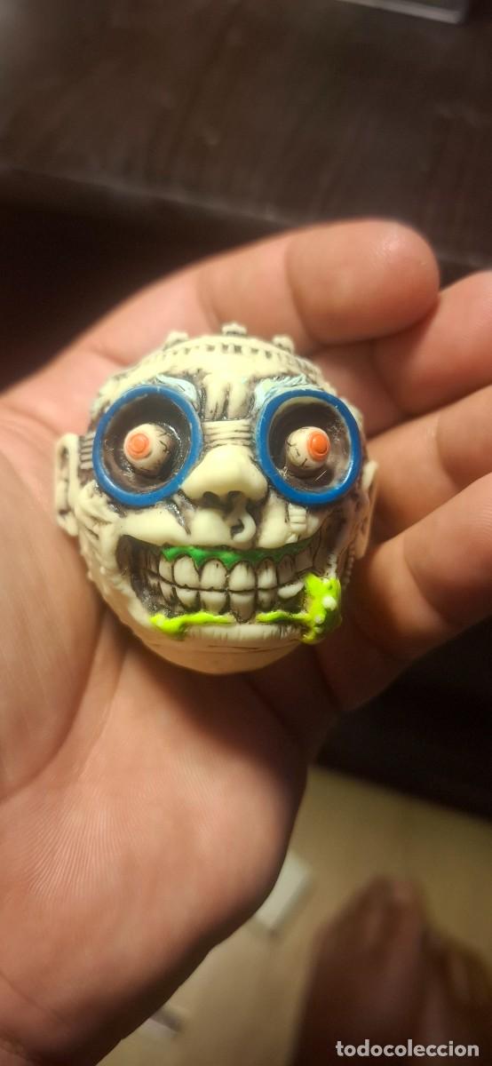 Figuras de goma y PVC: Madballs - Cabeza de goma Brain Rot (TCFC 2009). Mini Mad Balls Rareza Europea.