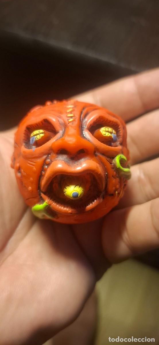 Figuras de goma y PVC: Madballs - Cabeza de goma Oculous Orbus (Giraprendi / TCFC 2009). Mini Mad Balls Rara Europea.