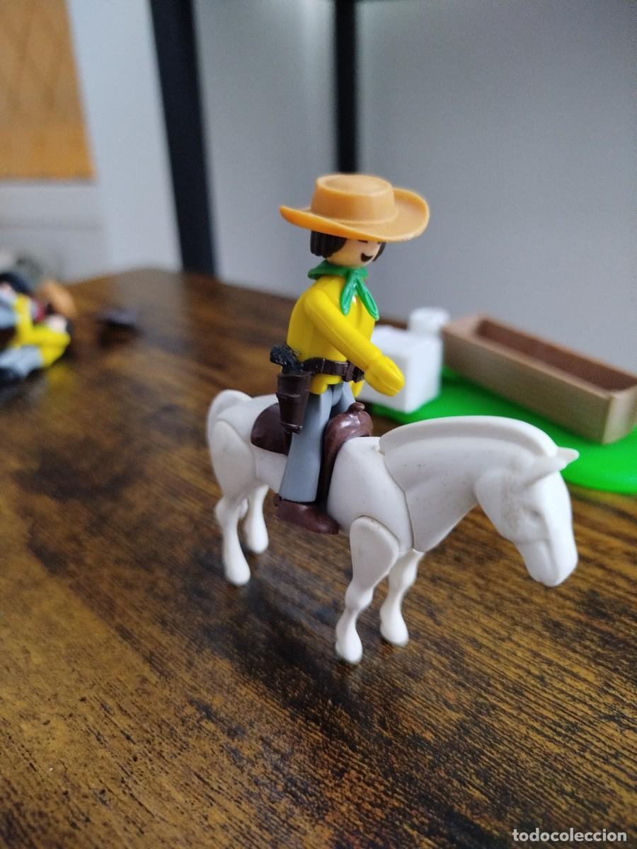 Figuras de goma y PVC: VAQUERO - COWBOY A CABALLO COMAN BOYS . REALIZADO POR COMANSI . A&Ntilde;OS 70