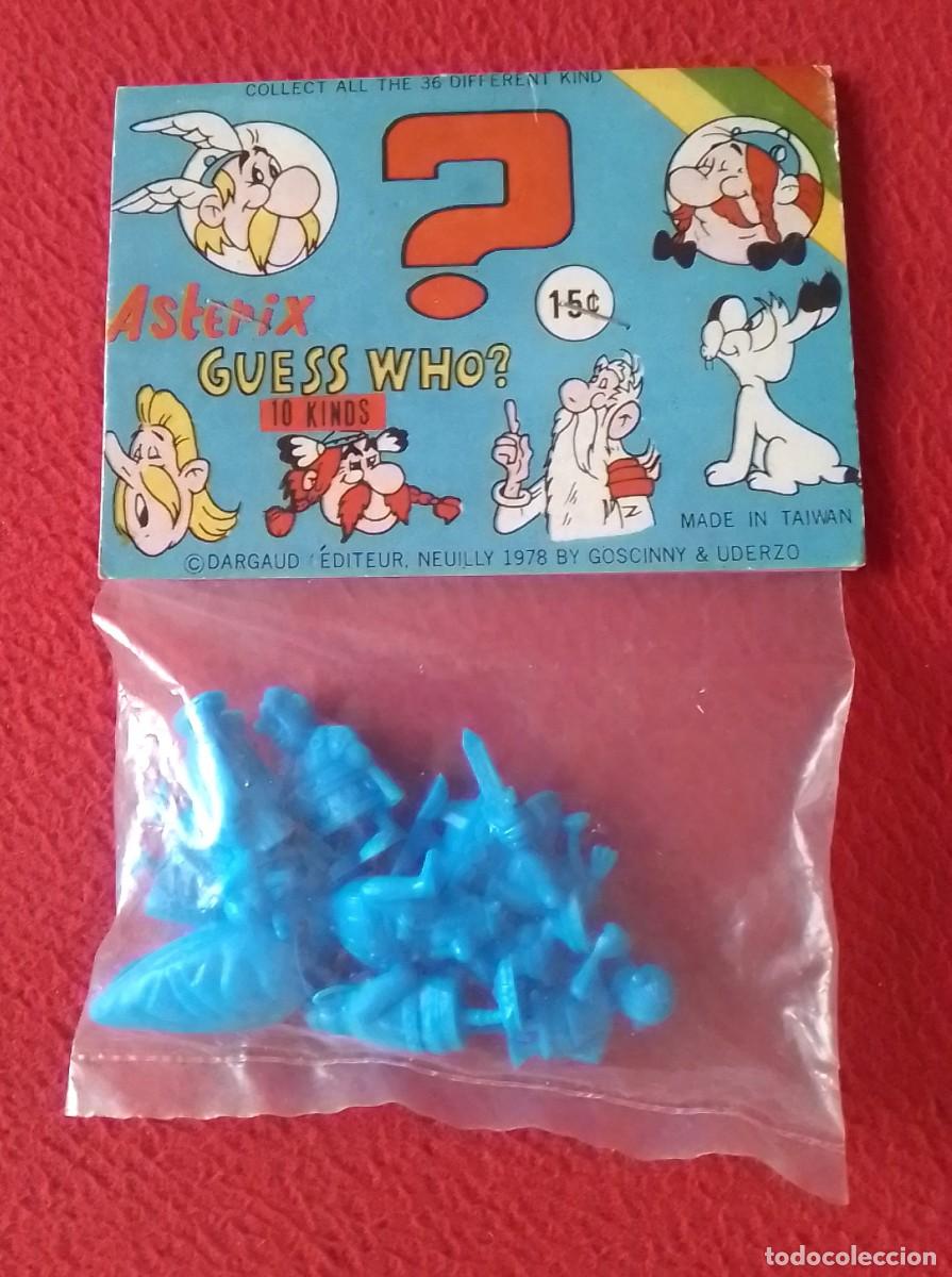 Figuras de goma y PVC: ANTIGUA BOLSA BLISTER DE FIGURAS ASTERIX GUESS WHO ?..A&Ntilde;O 1978 DARGAUD GOSCINNY & UDERZO..9 FIGURAS.