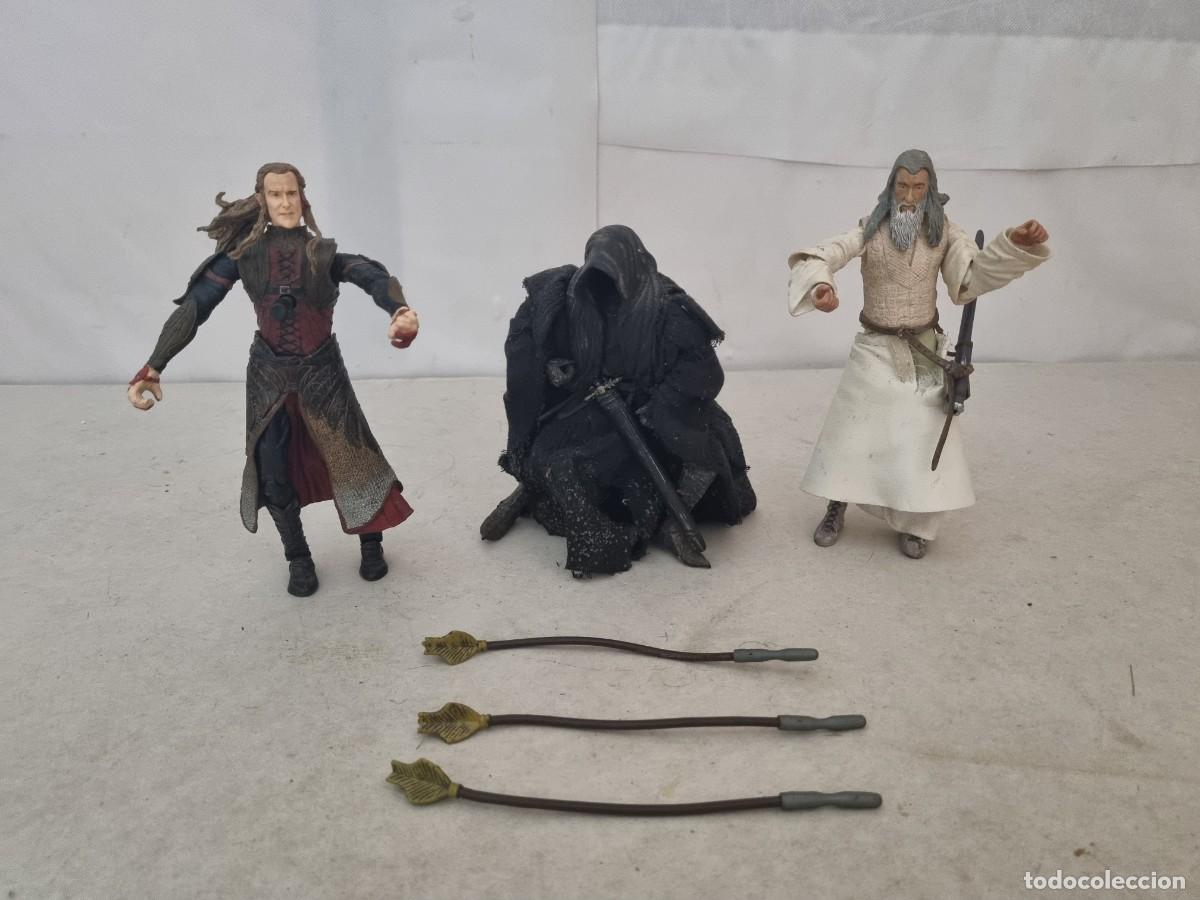 Figuras de goma y PVC: Lote de 3 figuras El se&ntilde;or de los anillos