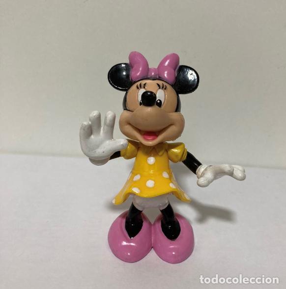 Figuras de goma y PVC: Disney Minnie vestido rosa #58, 8cm