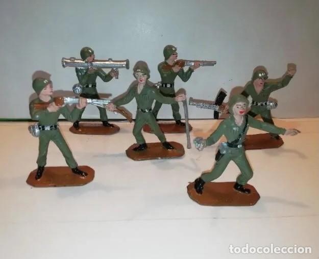 Figuras de goma y PVC: COMANSI 6 SOLDADOS DEL MUNDO AMERICANOS 1055 1056 1058 1059 1060 A&Ntilde;OS 60-70 RTOY