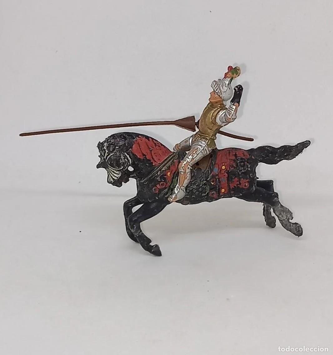 Figuras de goma y PVC: REAMSA SERIE TORNEO REAL SOLDADO CABALLERO MEDIEVAL N&deg; 115 A CABALLO PL&Aacute;STICO 60-70 RTOY