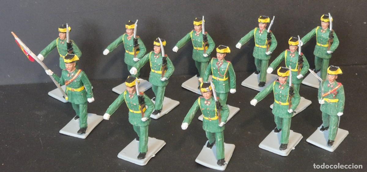 Figuras de goma y PVC: SOLDIS REAMSA GOMARSA LOTE COMPLETO GUARDIA CIVIL UNIFORME DE GALA