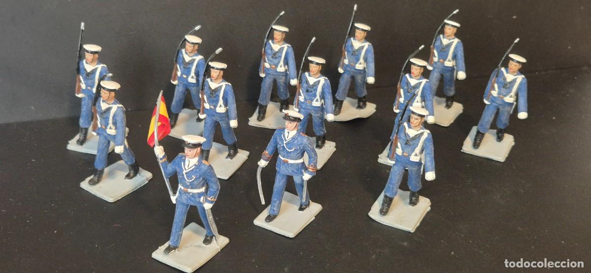 Figuras de goma y PVC: SOLDIS REAMSA GOMARSA LOTE COMPLETO MARINA AZUL SERIE DESFILES GOMA