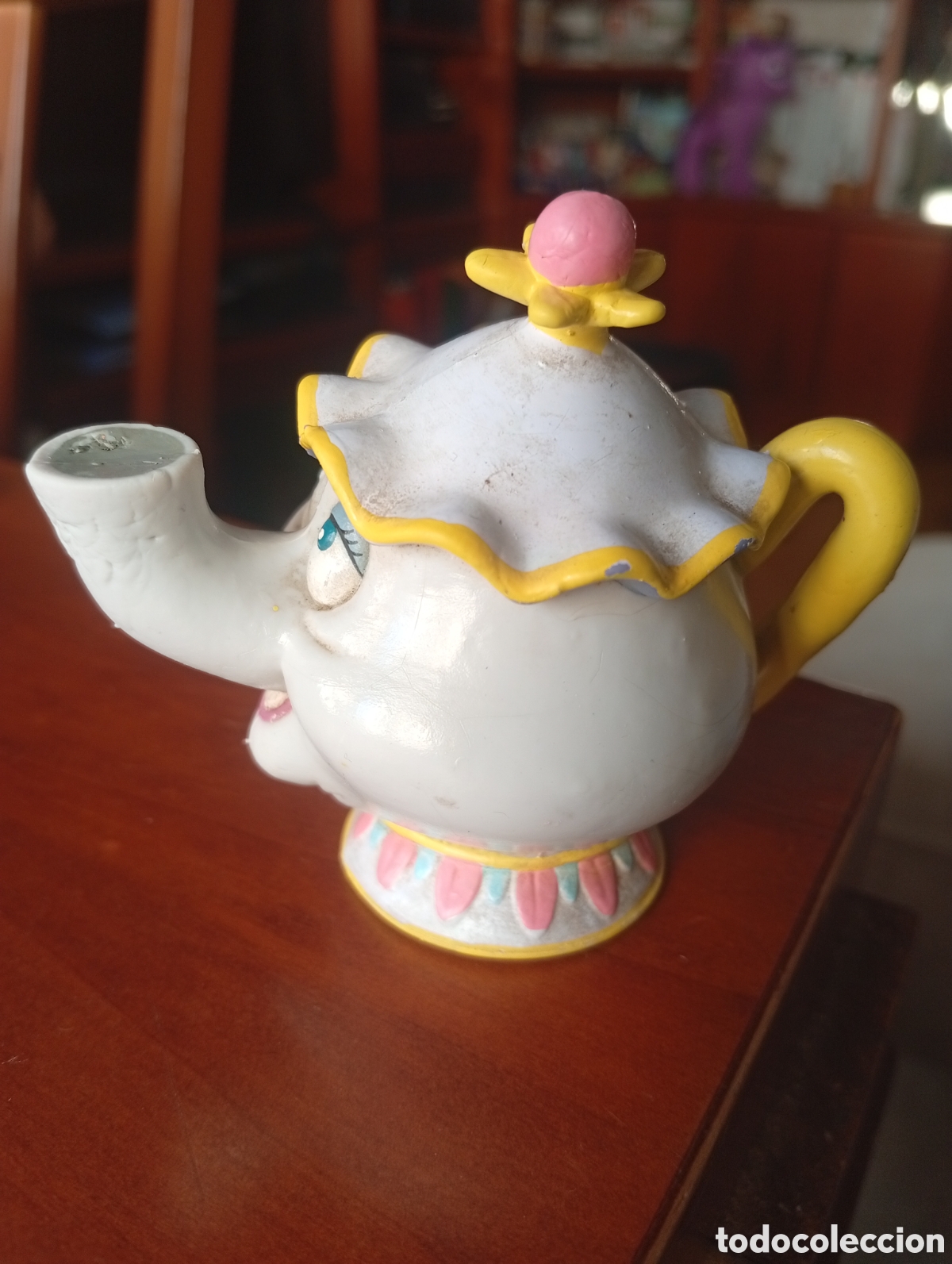 Figuras de goma y PVC: MU&Ntilde;ECO FIGURA PVC DISNEY LA BELLA Y LA BESTIA MRS POTTS DISNEY JUST TOYS NY LIC