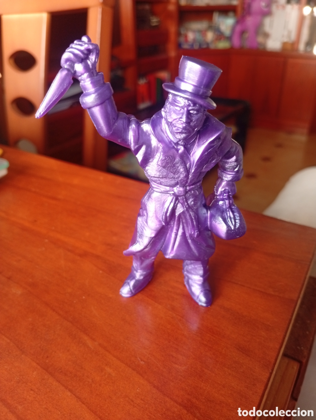 Figuras de goma y PVC: MU&Ntilde;ECO FIGURA PVC SUPER MONSTRUOS MONOCOLOR JACK EL DESTRIPADOR MORADOYOLANDA 1992