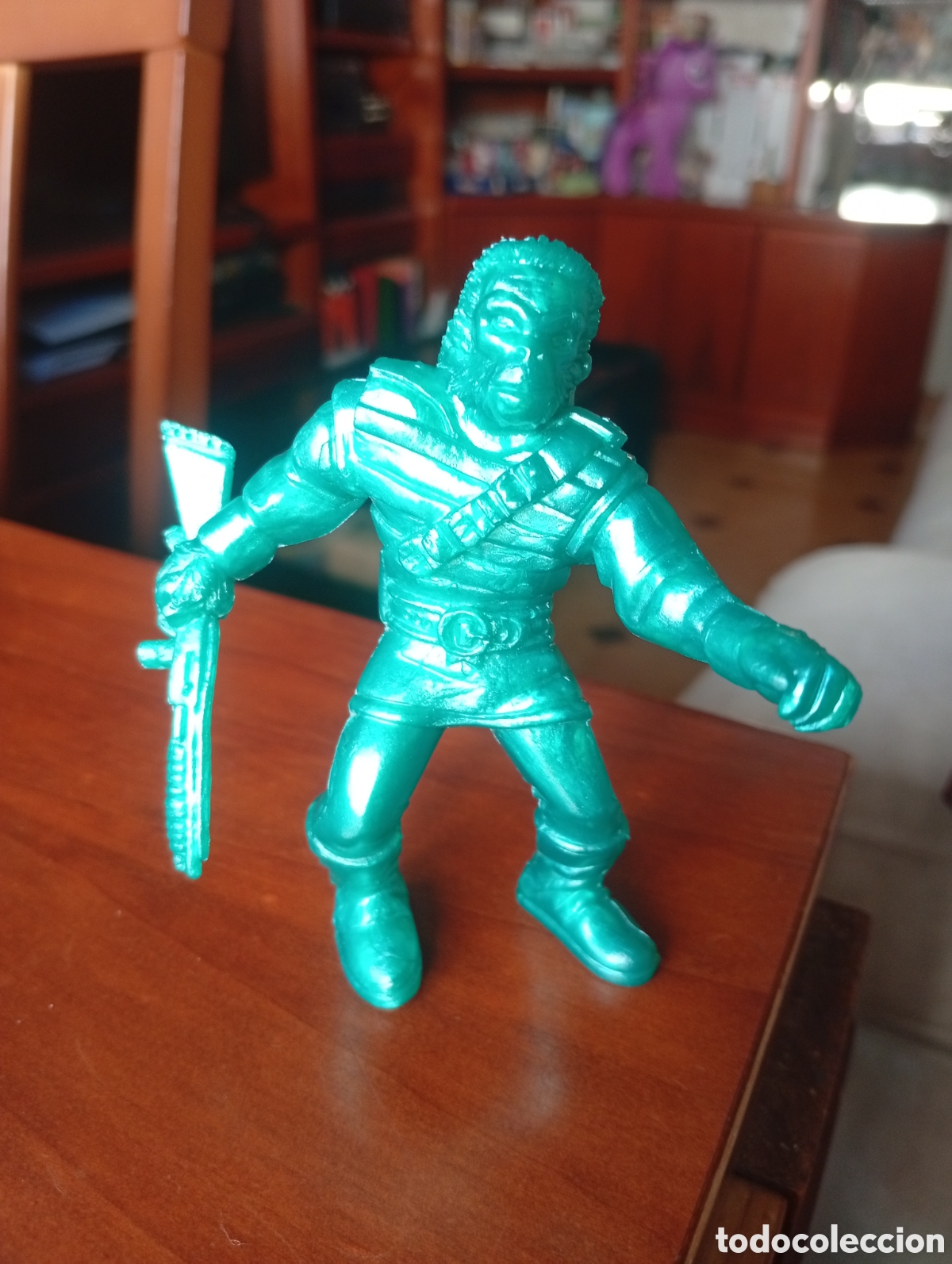 Figuras de goma y PVC: MU&Ntilde;ECO FIGURA PVC SUPER MONSTRUOS MONOCOLOR SIMIO EL PLANETA DE LOS SIMIOS VERDE YOLANDA 1992