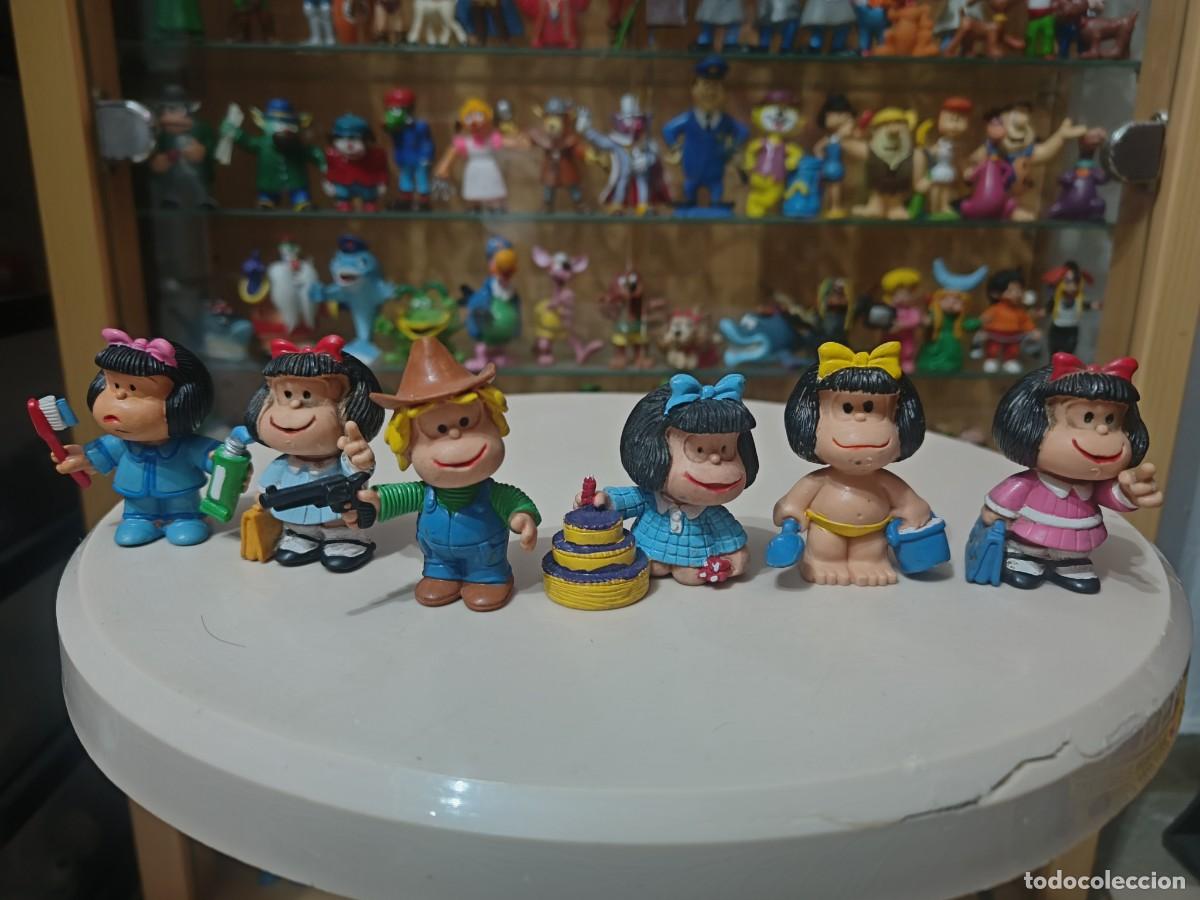 Gummi- und PVC-Figuren: Ocasion coleccionistas ! Lote de 5 figuras diferentes goma pvc comics spain a&ntilde;os 80 Mafalda