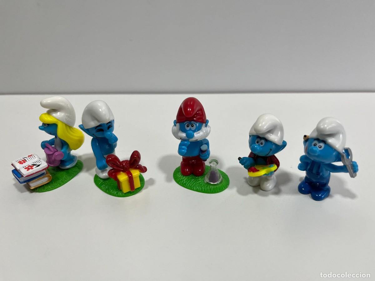 Figuras de goma y PVC: Juguete Pitufos x 5 personajes #147