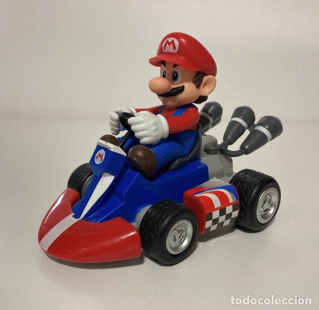 Figuras de goma y PVC: Juguete Mario Bros con coche a fricci&oacute;n 12cm. #150