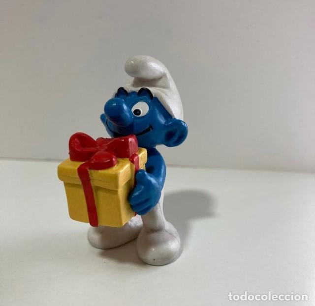Figuras de goma y PVC: Juguete Pitufo con regalo Schleich #172