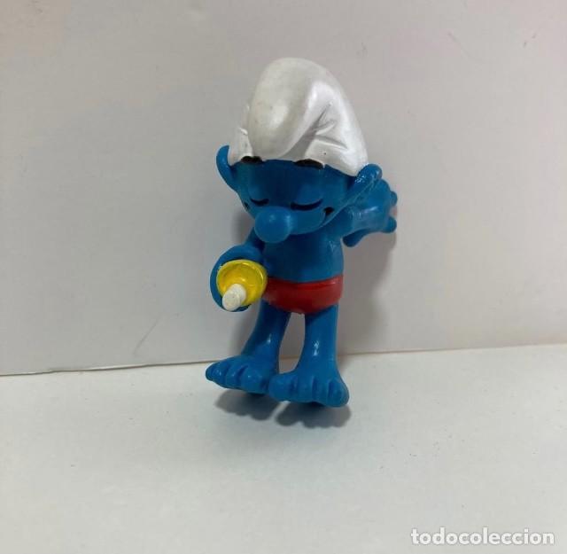 Figuras de goma y PVC: Juguete Pitufo Schleirch #175