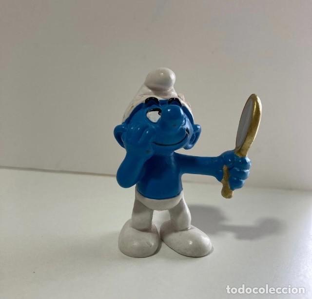 Figuras de goma y PVC: Juguete Pitufo Vanidoso Schleich #176