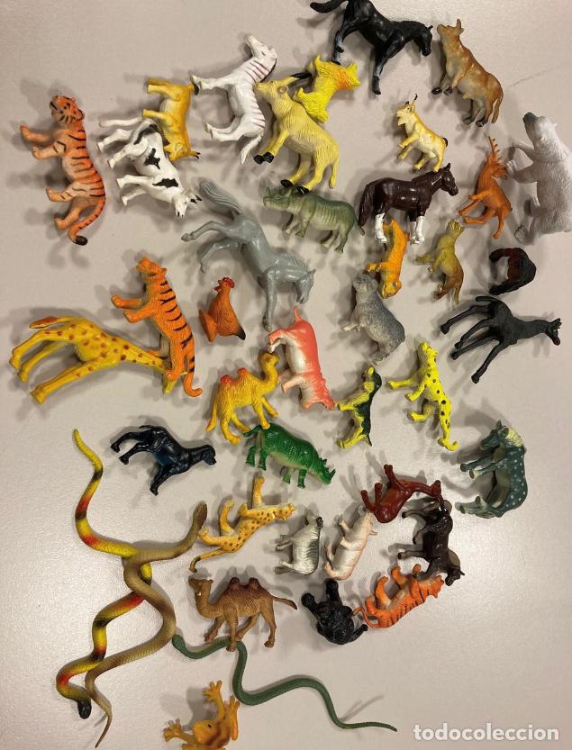 Figuras de goma y PVC: Juguete Lote x 40 animales #182