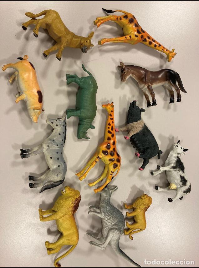 Figuras de goma y PVC: Juguete Pack x 12 animales #183