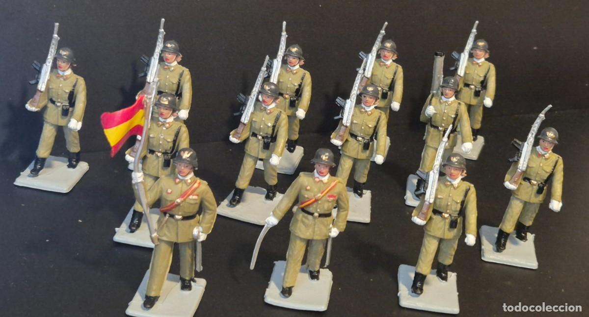 Figuras de goma y PVC: SOLDIS REAMSA GOMARSA INFANTERIA ESPA&Ntilde;OLA LOTE 1 COMPLETA