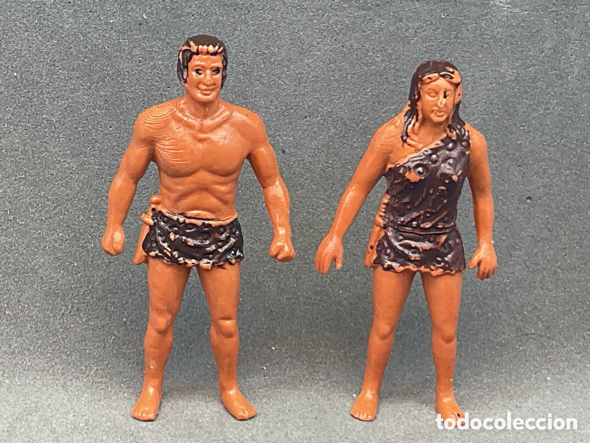 Figuras de goma y PVC: ANTIGUAS FIGURITAS EN PL&Aacute;STICO DE TARZAN Y JANE. MADE IN HONG KONG