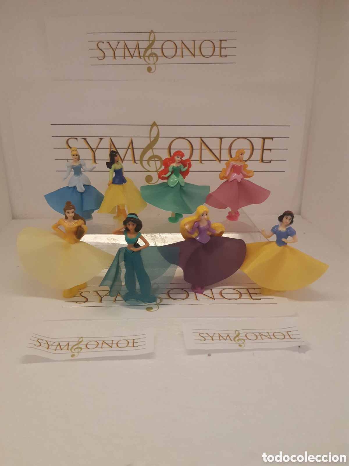 Figuras de goma Kinder: Colecci&oacute;n completa princesas Disney Kinder Sorpresa Blancanieves Yazmin Bella Sirenita