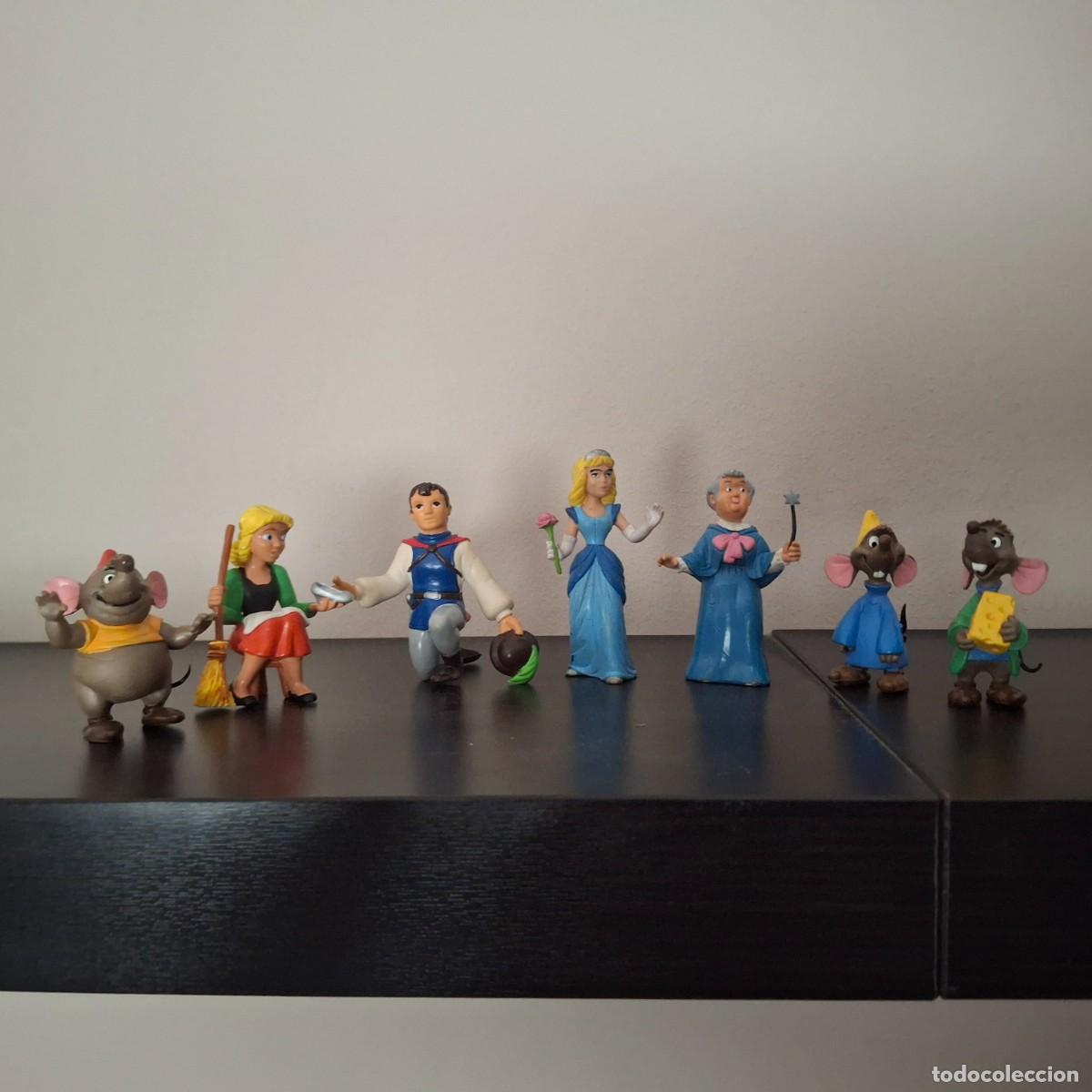 Figuras de goma y PVC: COMICS SPAIN - LA CENICIENTA - SERIE COMPLETA 7 FIGURAS - PVC ORIGINALES - HADA PRINCIPE RATONES