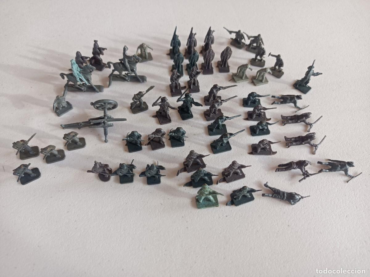 Figuras de goma y PVC: SOLDADITOS Y ACCESORIOS MONTAPLEX GUERRA CIVIL AMERICANA ARTILLER&Iacute;A DEL SUR