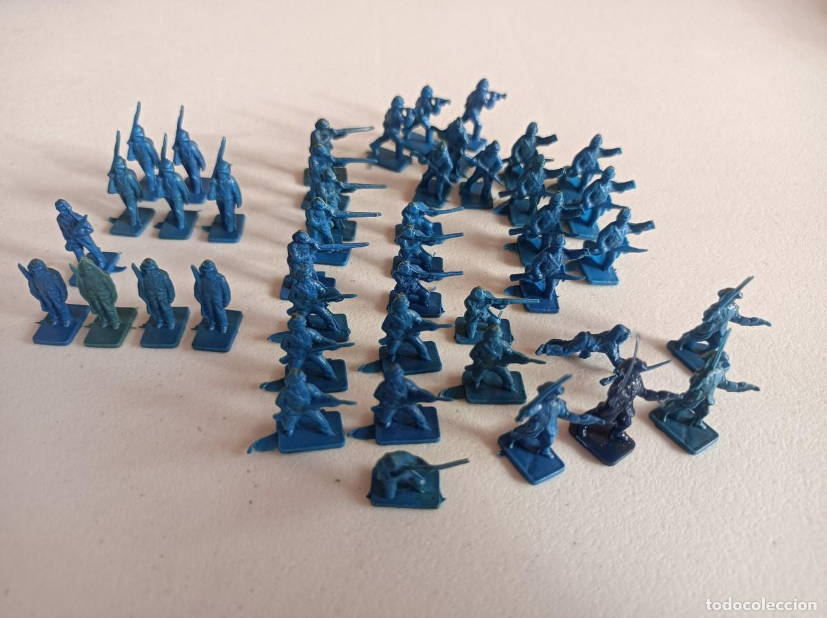 Figuras de goma y PVC: SOLDADITOS MONTAPLEX GUERRA CIVIL AMERICANA GRUPOS DE COMBATE DEL NORTE
