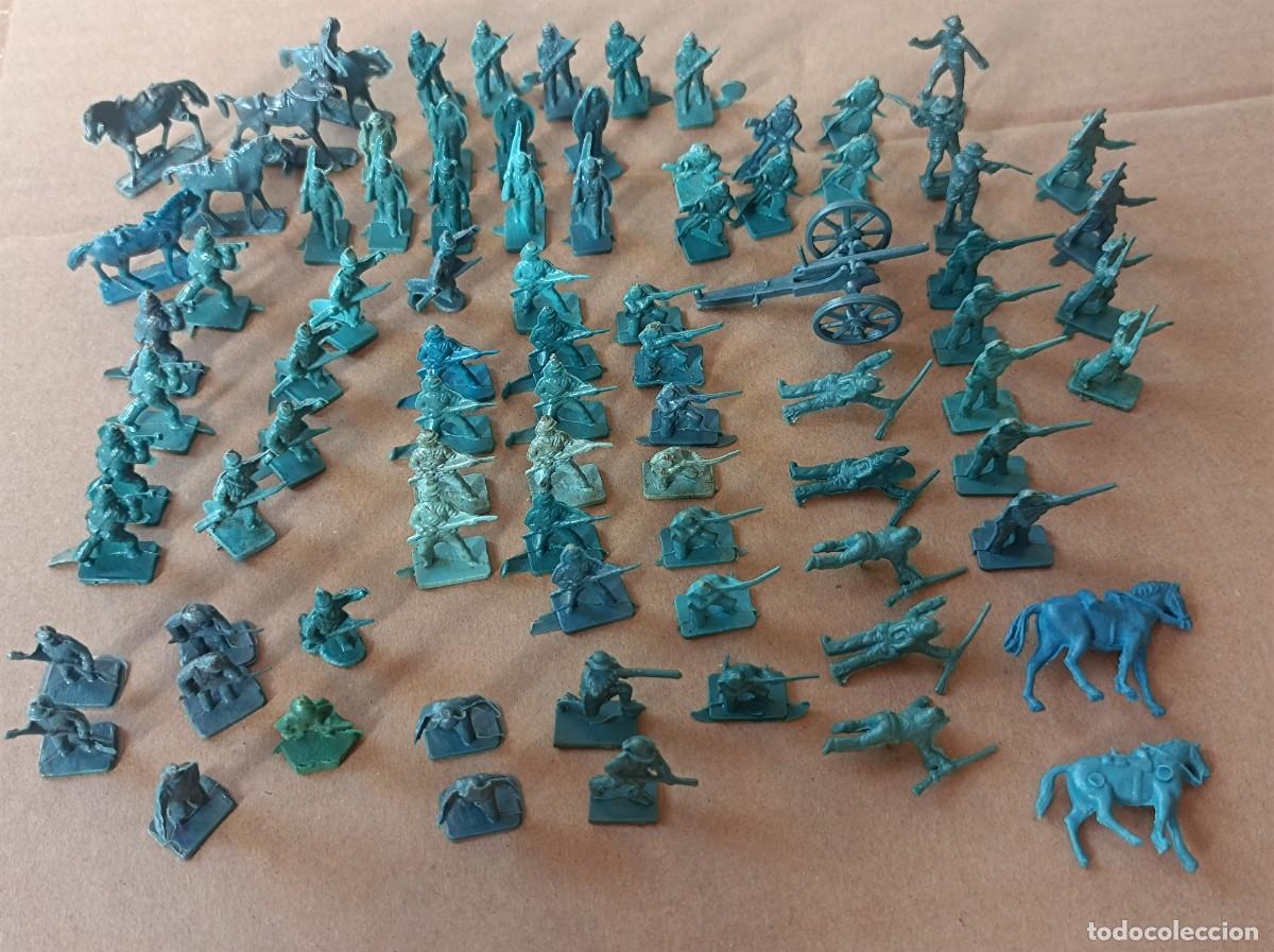Figuras de goma y PVC: SOLDADITOS MONTAPLEX GUERRA CIVIL AMERICANA GRUPOS DE COMBATE DEL NORTE