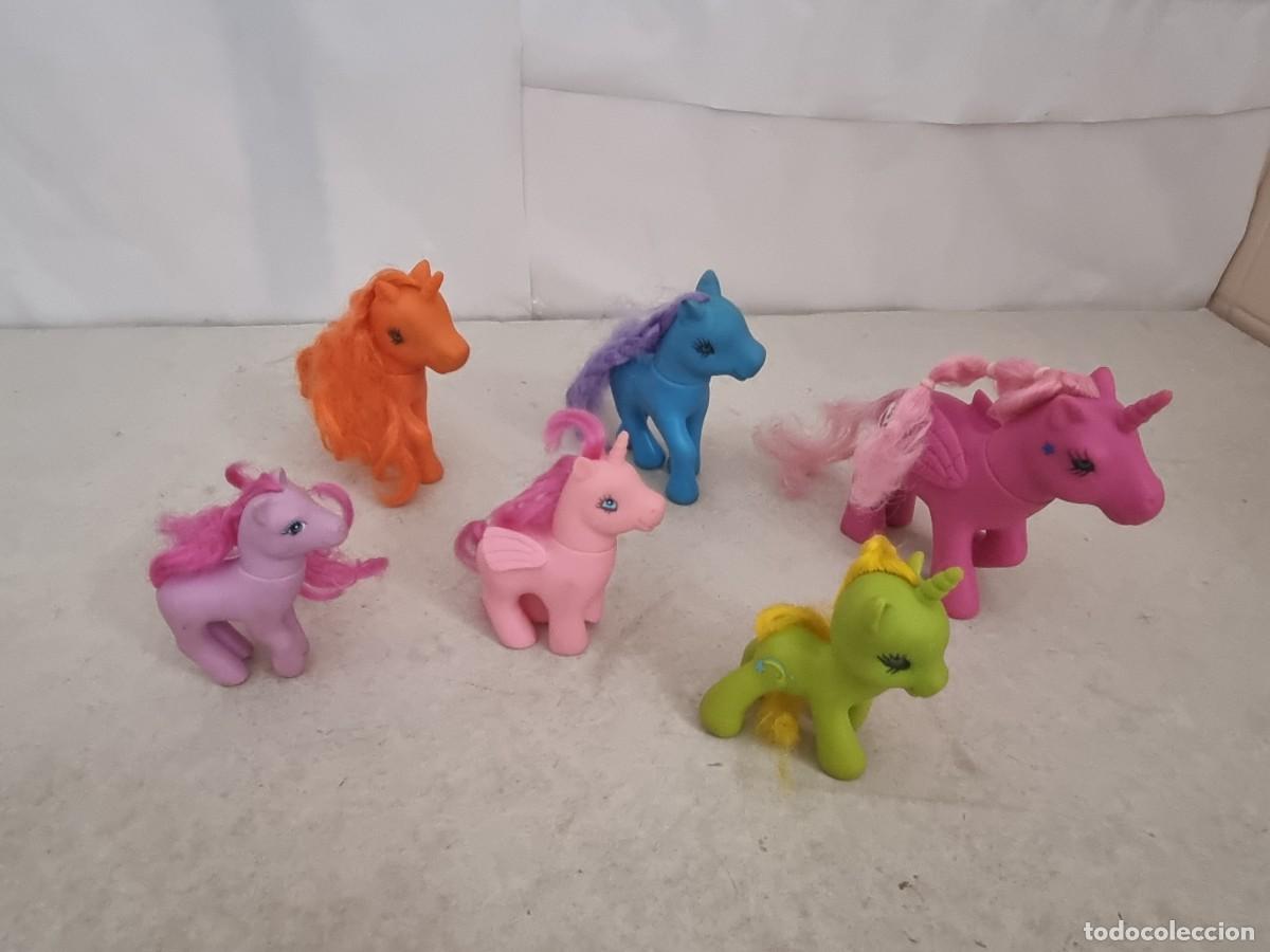 Figuras de goma y PVC: Lote de 6 Ponys variados