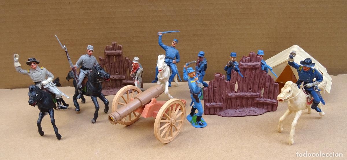 Figuras de goma y PVC: JECSAN FEDERALES Y CONFEDERADOS LOTE