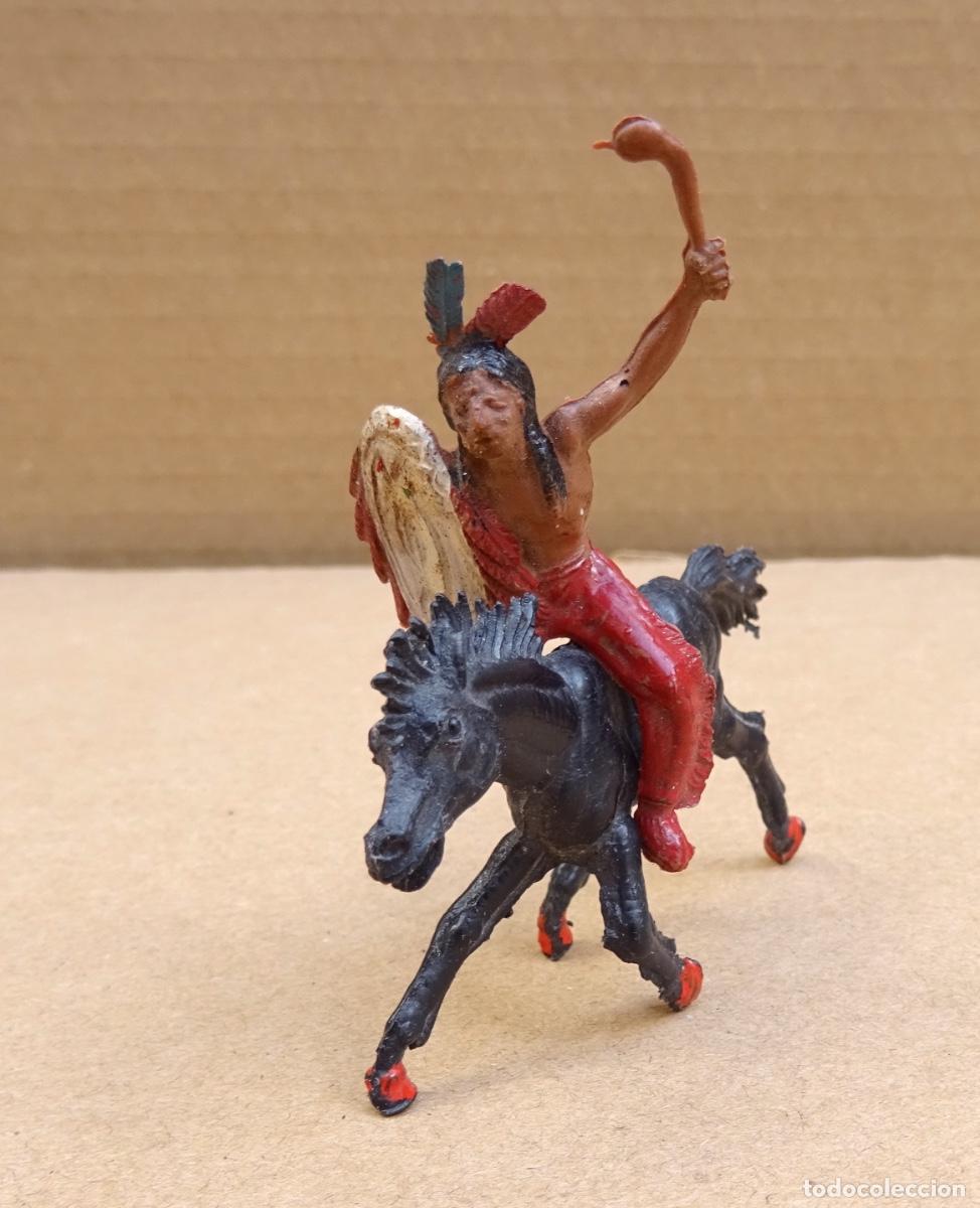 Figure di Gomma e PVC: PECH INDIO CON CABALLO tama&ntilde;o peque&ntilde;o