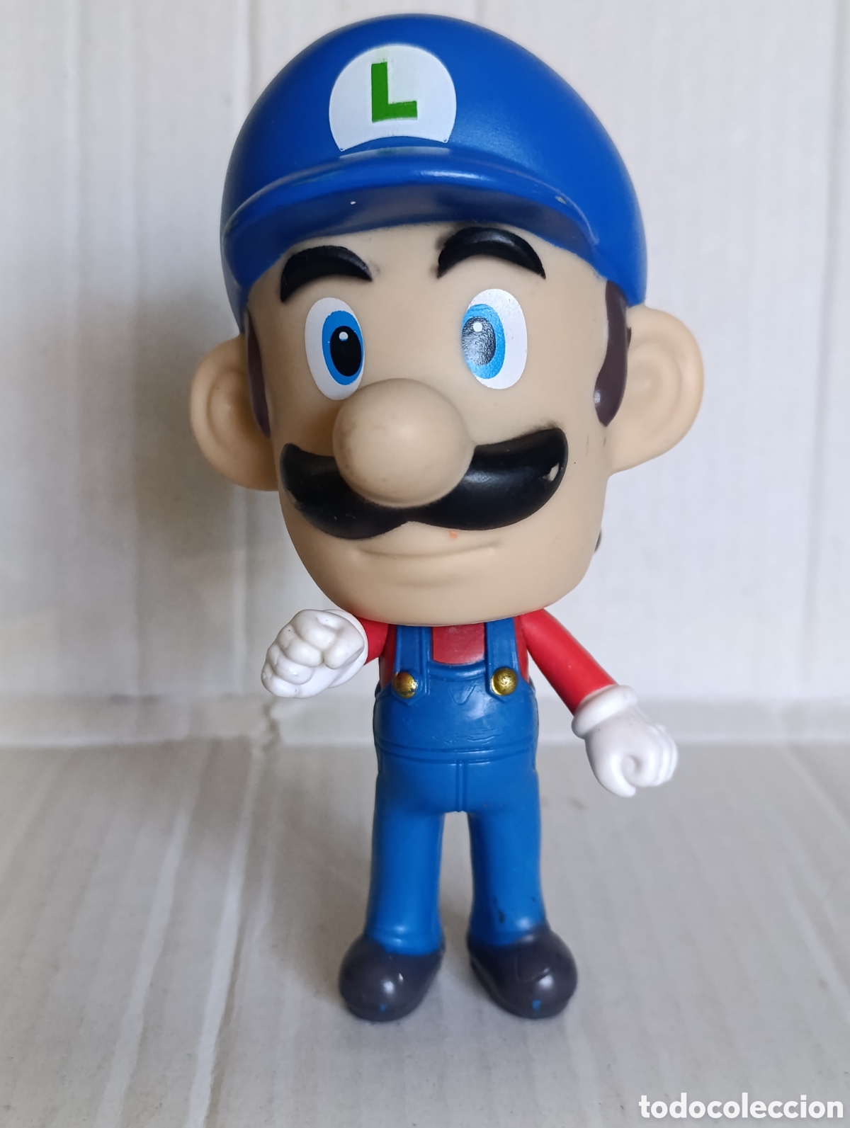 Figuras de goma y PVC: FIGURA PVC.SUPER MARIO BROS,DE LUIGI.