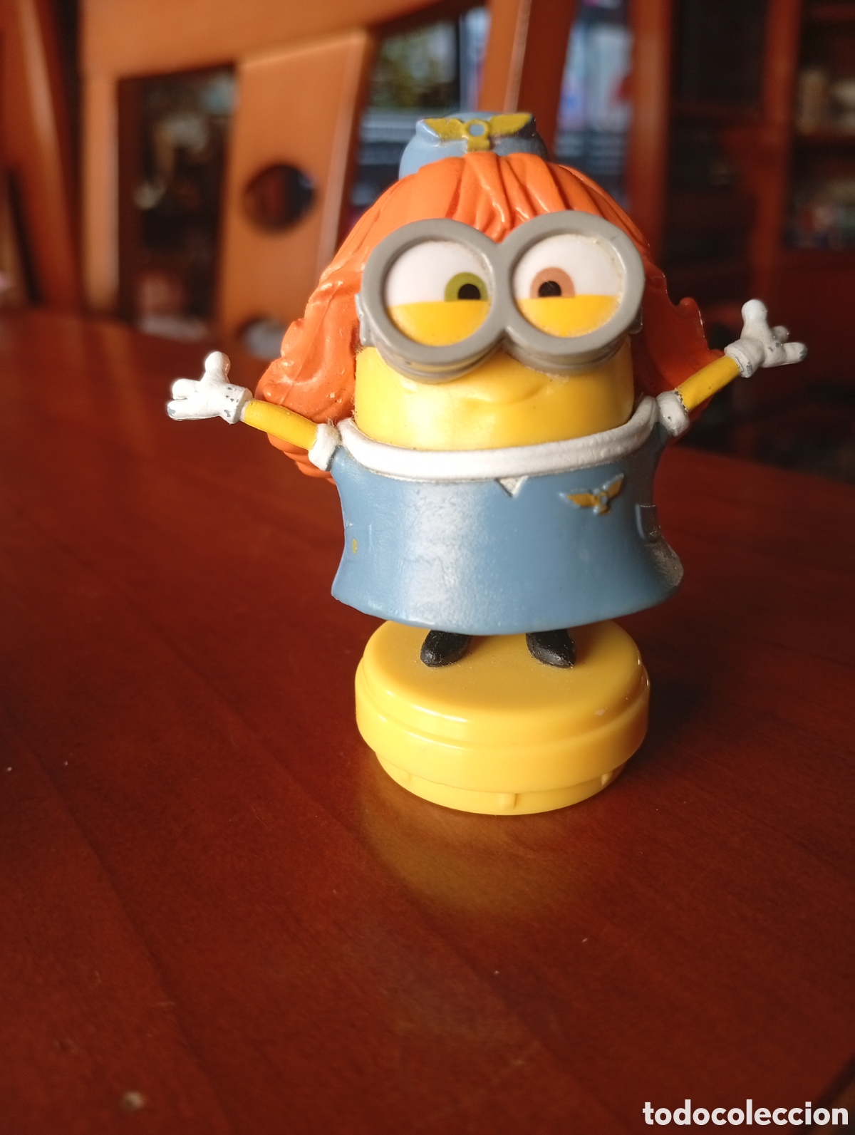 Figuras de goma y PVC: MU&Ntilde;ECA MU&Ntilde;ECO FIGURA MINIONS MINION AZAFATA PVC