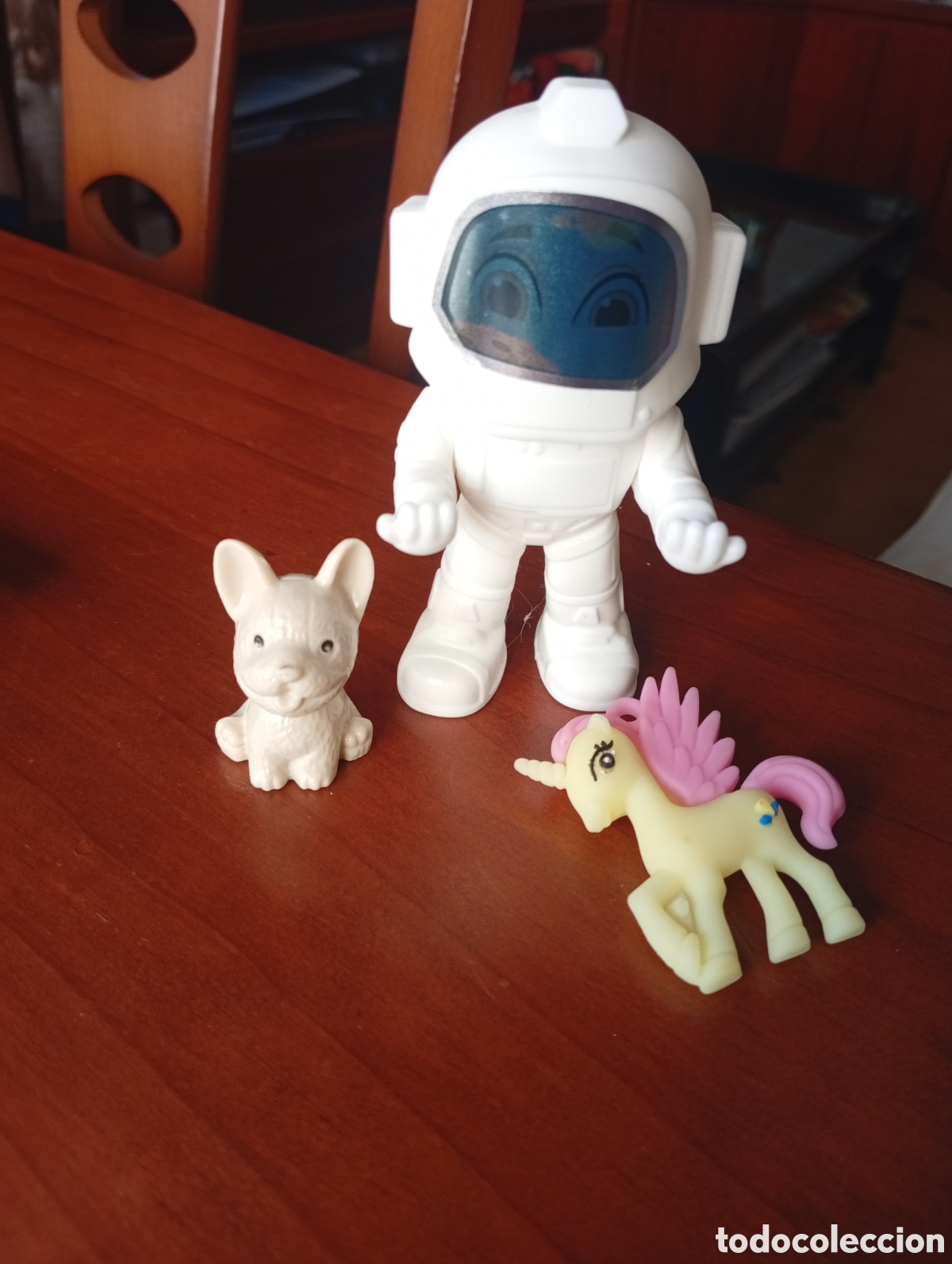 Figuras de goma y PVC: MU&Ntilde;ECO FIGURA ASTRONAUTA PROMOCIONAL CRAYOLA MCDONALDS PLANET + PONY + PERRO
