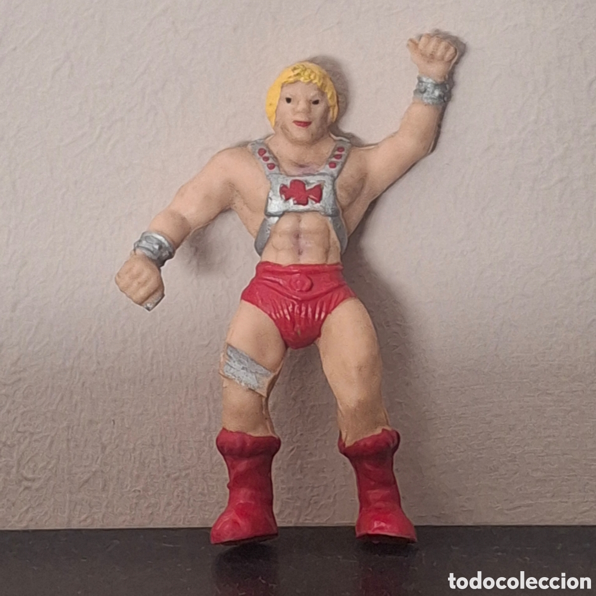Figuras de goma y PVC: HE-MAN HEMAN MASTERS DEL UNIVERSO - RARA FIGURA PVC - BOOTLEG - APROX. 9cm.