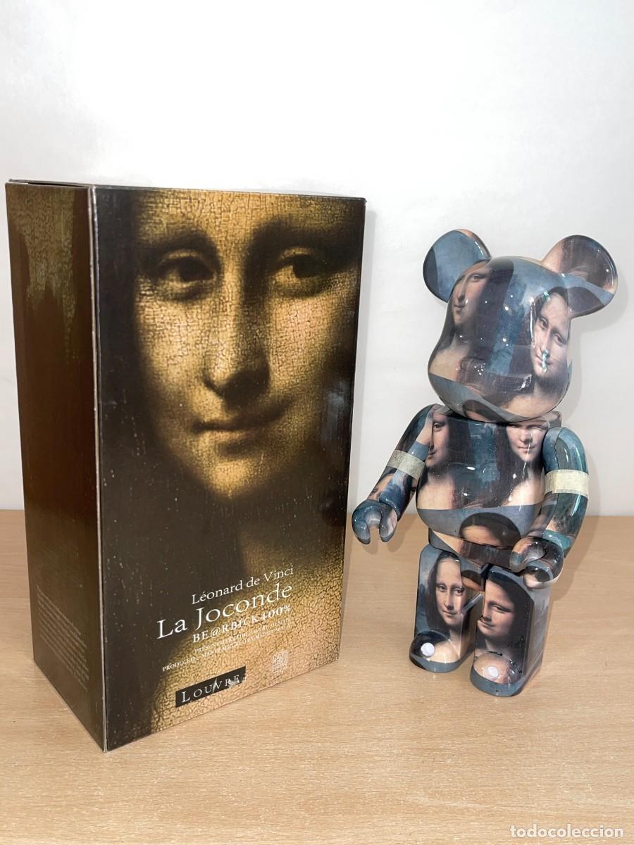 Figuras de goma y PVC: Figura Bearbrick Leonardo Da Vinci La Gioconda Mona Lisa 400% 28cm Medicom Toy con caja figure