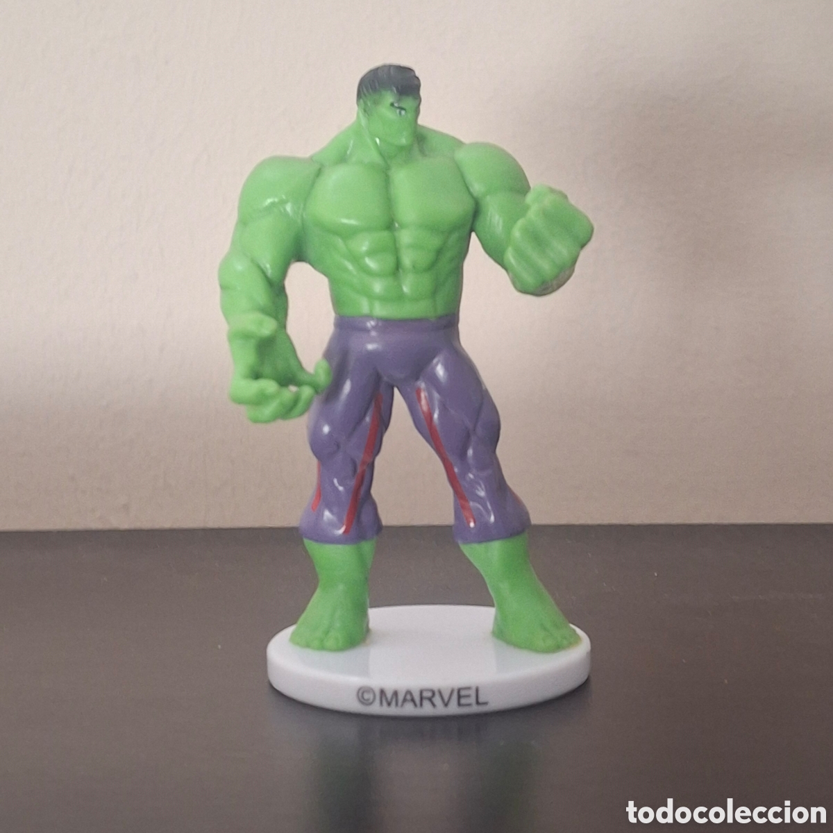 Figuras de goma y PVC: HULK LA MASA AVENGERS LOS VENGADORES MARVEL - FIGURA GOMA PVC - CON PEANA