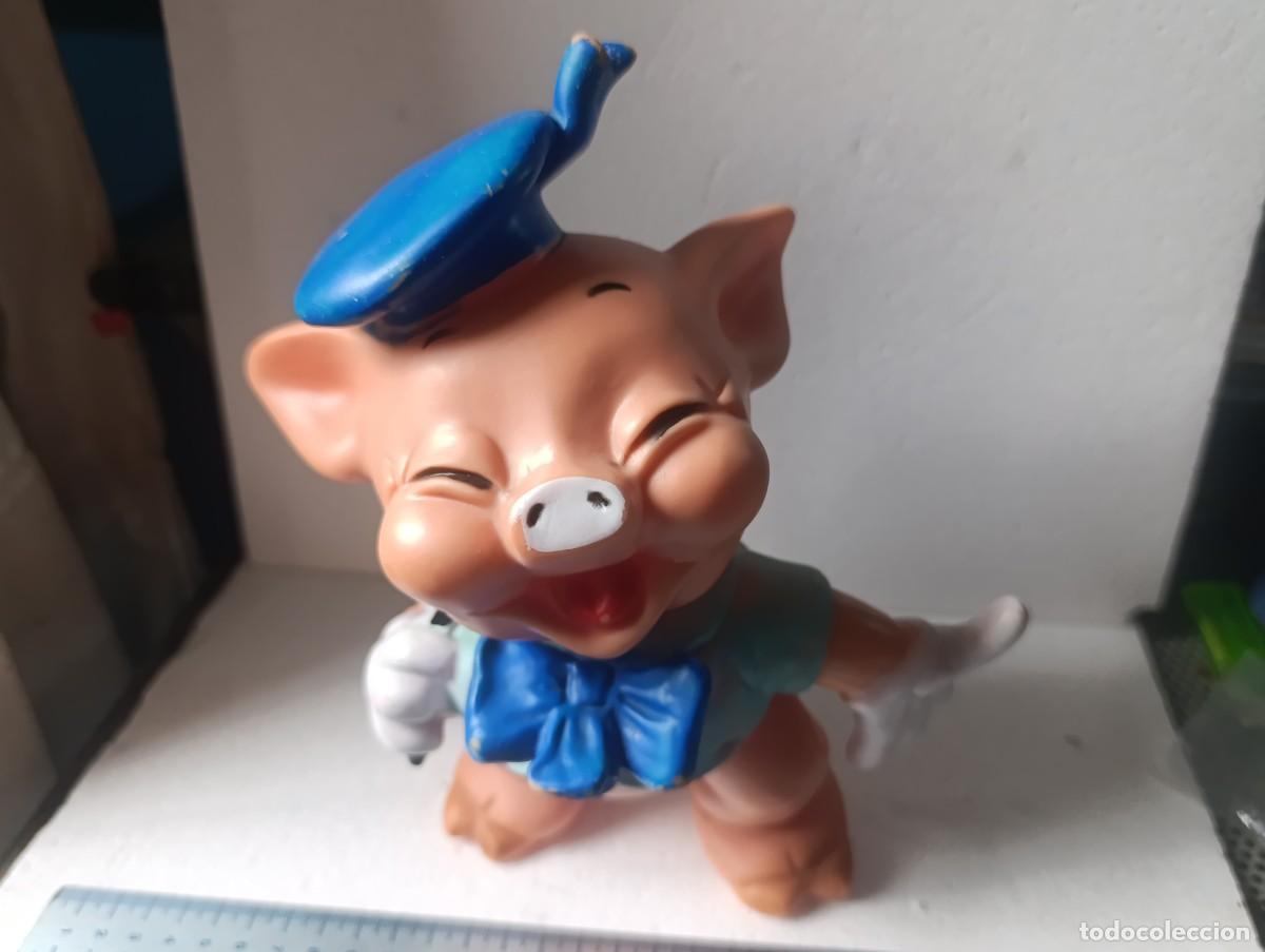 Figuras de goma y PVC: FIGURA DE PVC - CERDITO DE LOS 3 CERDITOS - FAMOSA - ( )