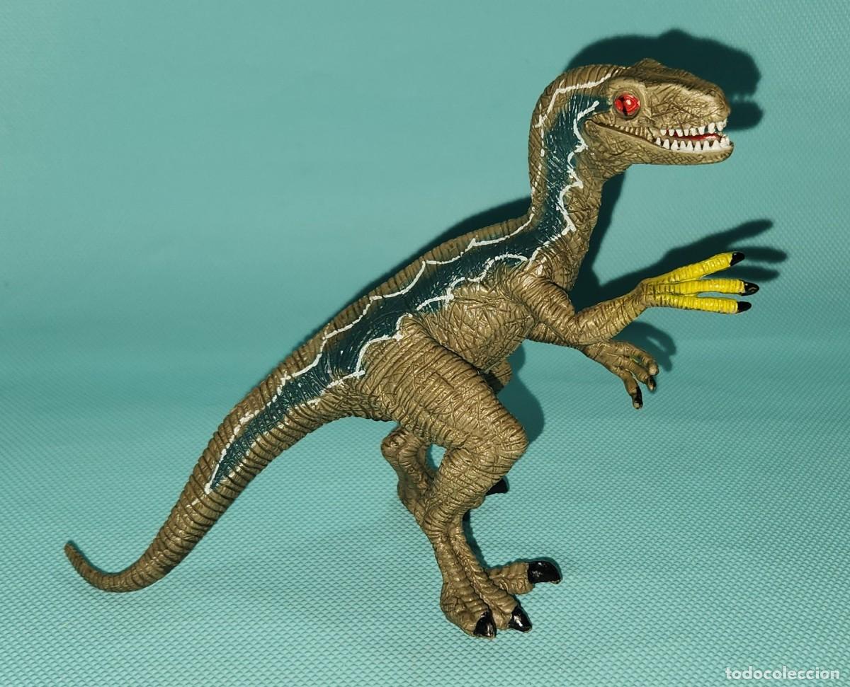 Figuras de goma y PVC: BLUE VELOCIRAPTOR - PVC Figura ZAPPI Vintage DINOSAURIO