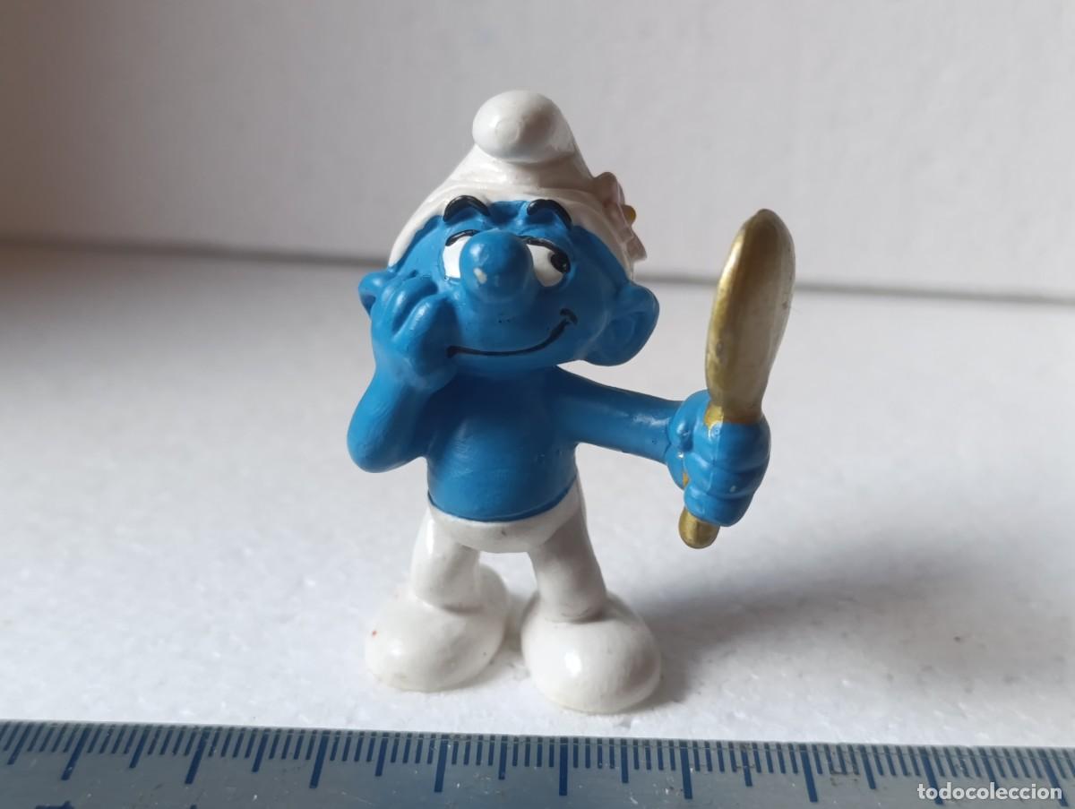 Figuras de goma y PVC: FIGURA DE PVC - PITUFO VANIDOSO - PEYO - SCHLEICH - ( )