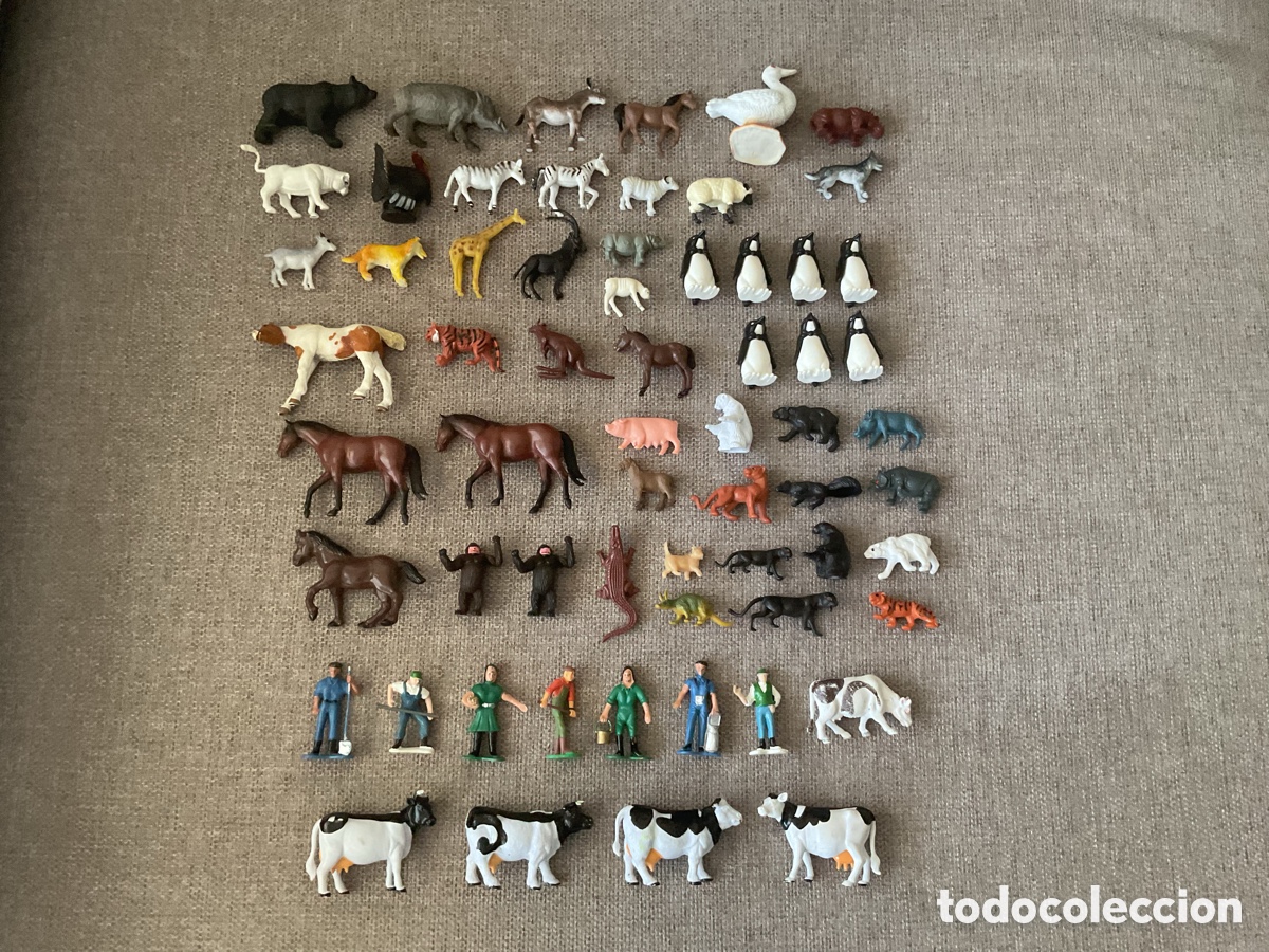 Figuras de goma y PVC: LOTE DE ANIMALES Y FIGURAS EN PLASTICO Y GOMA.