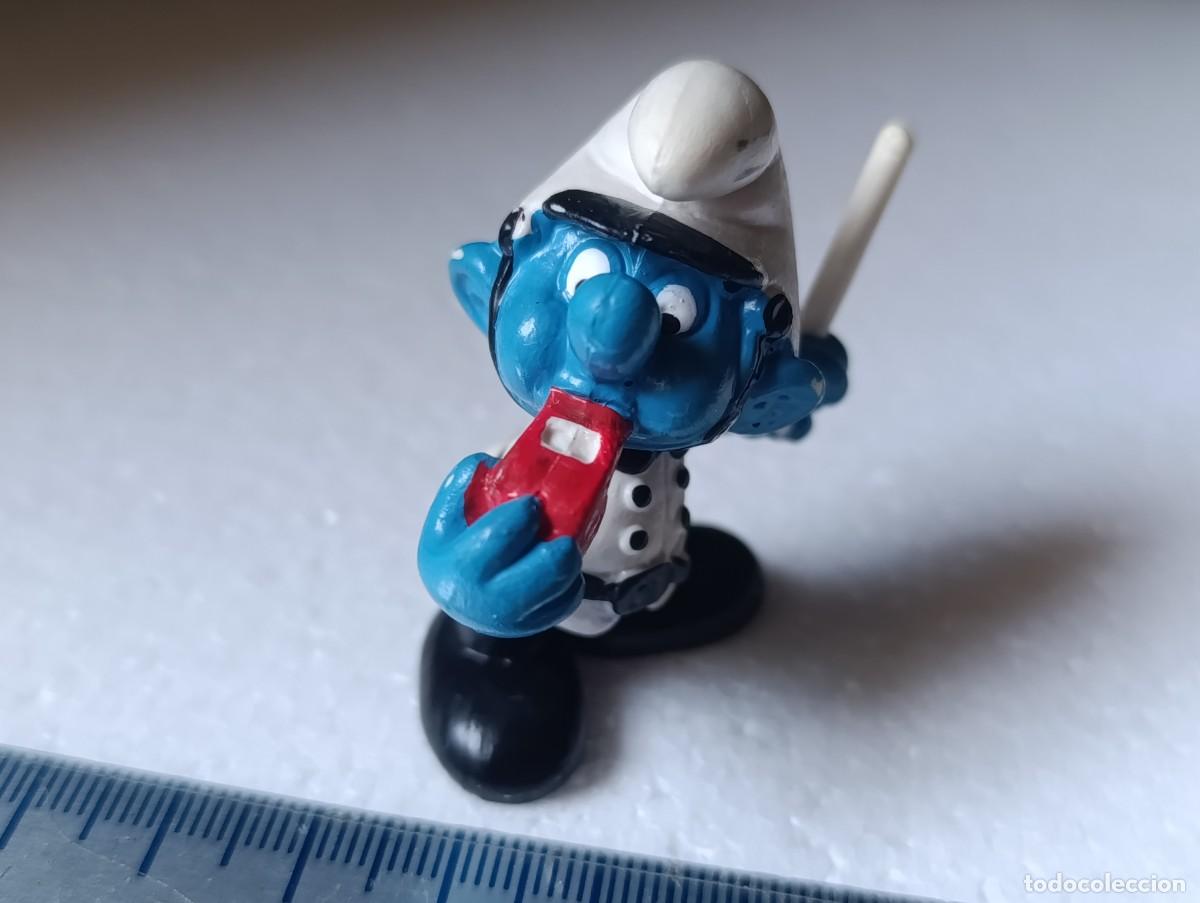 Figuras de goma y PVC: FIGURA DE PVC - PITUFO POLICIA - PEYO - SCHLEICH 1981 - ( )