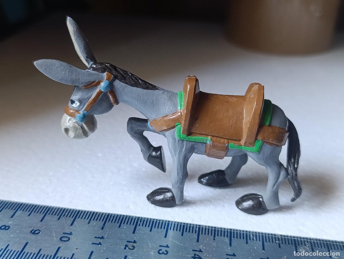 Figuras de goma y PVC: FIGURA DE PVC - BURRO RUCIO - DON QUIJOTE - EURA SPAIN - ( TIENE ROCES )