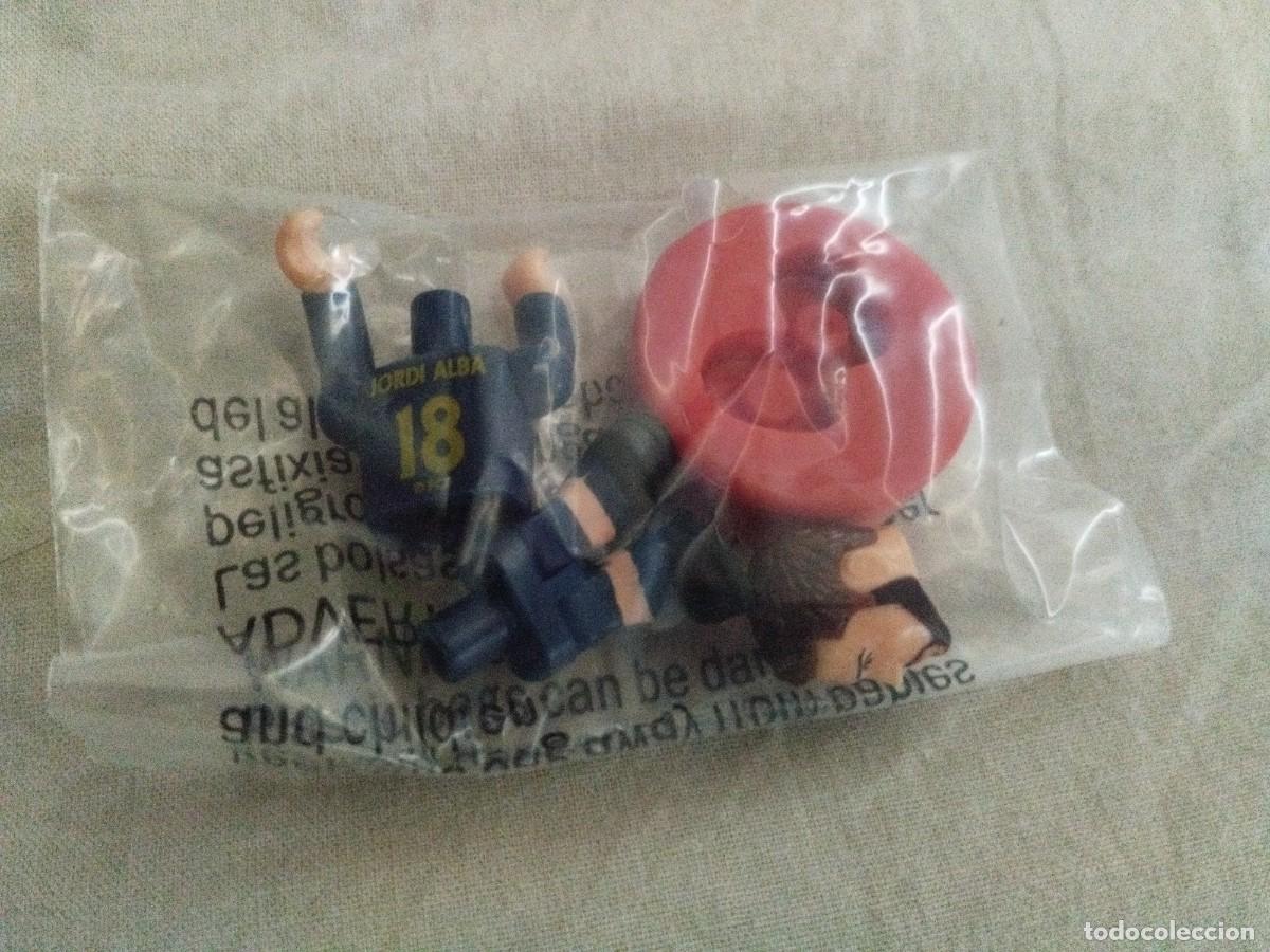 Figuras de goma y PVC: Micro figuras Jordi Alba Bar&ccedil;a 2013-14