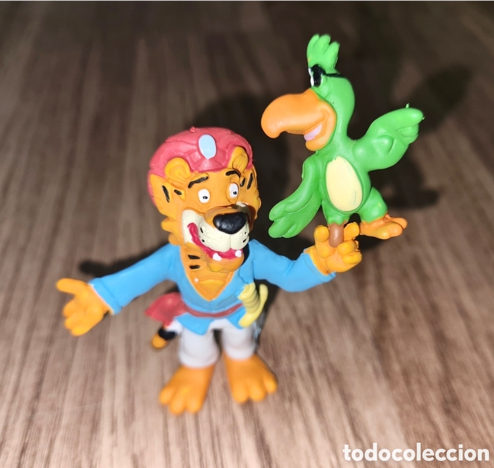 Figuras de goma y PVC: Figura pvc Sandokan BRB 92 con loro mu&ntilde;eco colecci&oacute;n dibujos animados