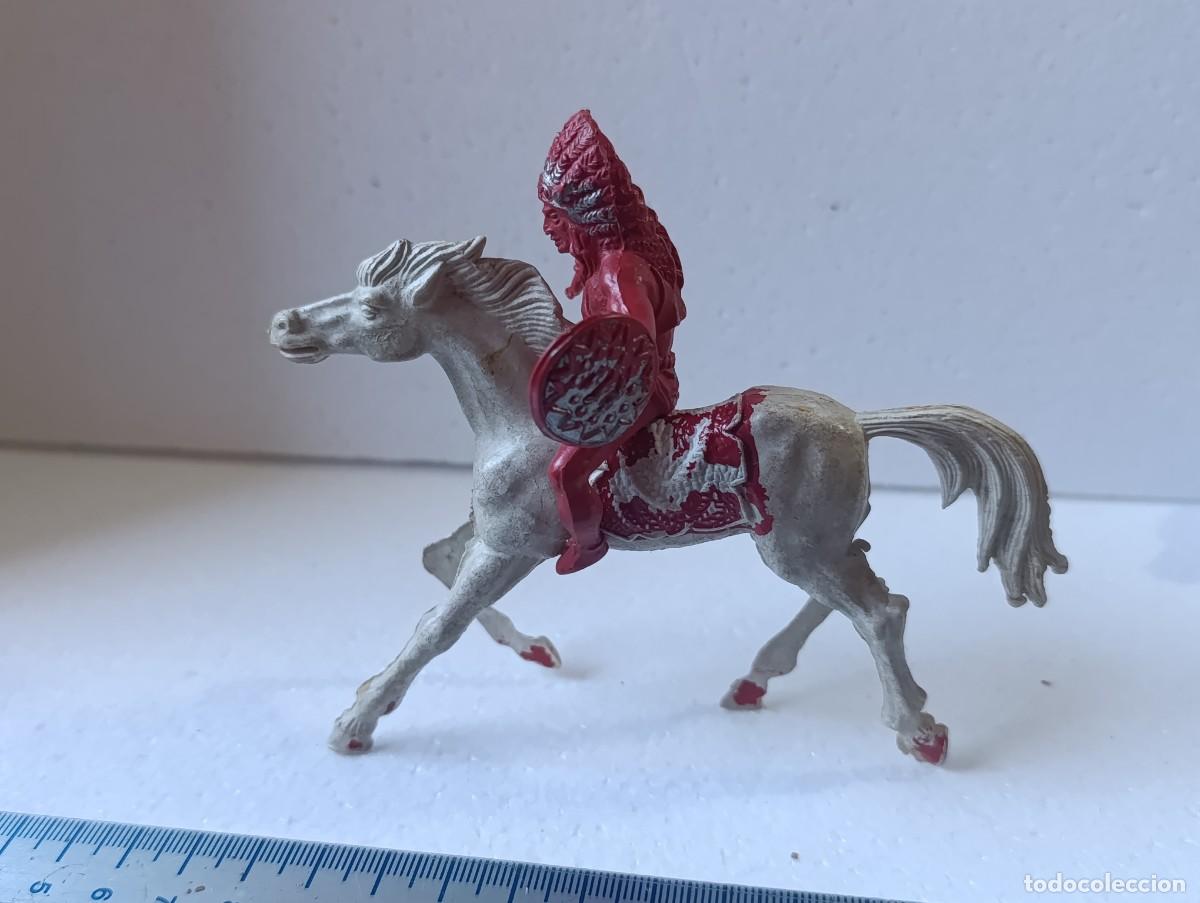 Figuras de goma y PVC: FIGURA DE PVC - JINETE CON CABALLO - JECSAN - REAMSA - COMANSI - ETC...