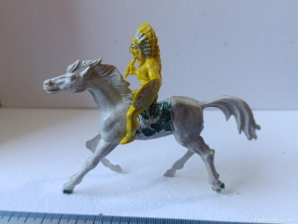 Figuras de goma y PVC: FIGURA DE PVC - JINETE CON CABALLO - JECSAN - REAMSA - COMANSI - ETC...