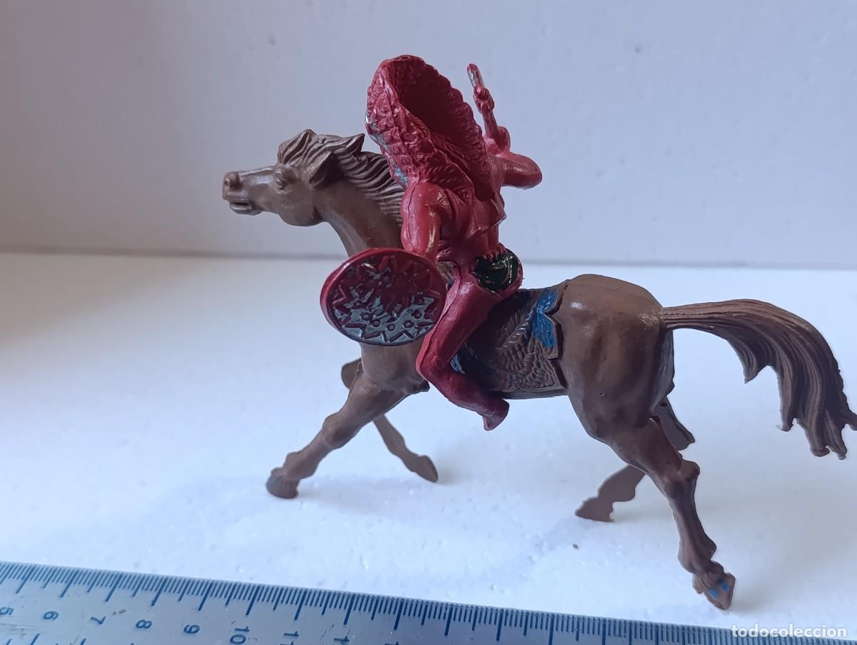 Figuras de goma y PVC: FIGURA DE PVC - JINETE CON CABALLO - JECSAN - REAMSA - COMANSI - ETC...